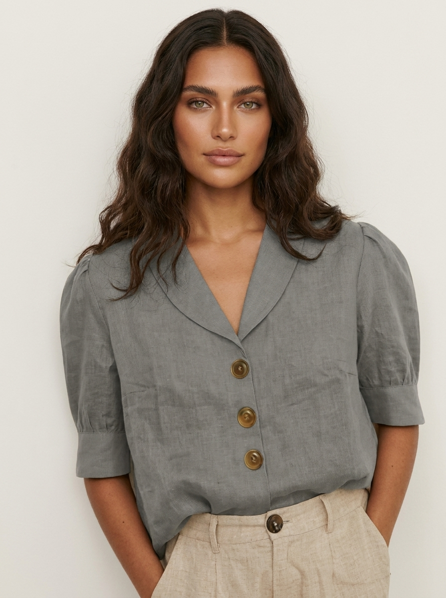 Luchtige blouse met vintage charme - Stephanie