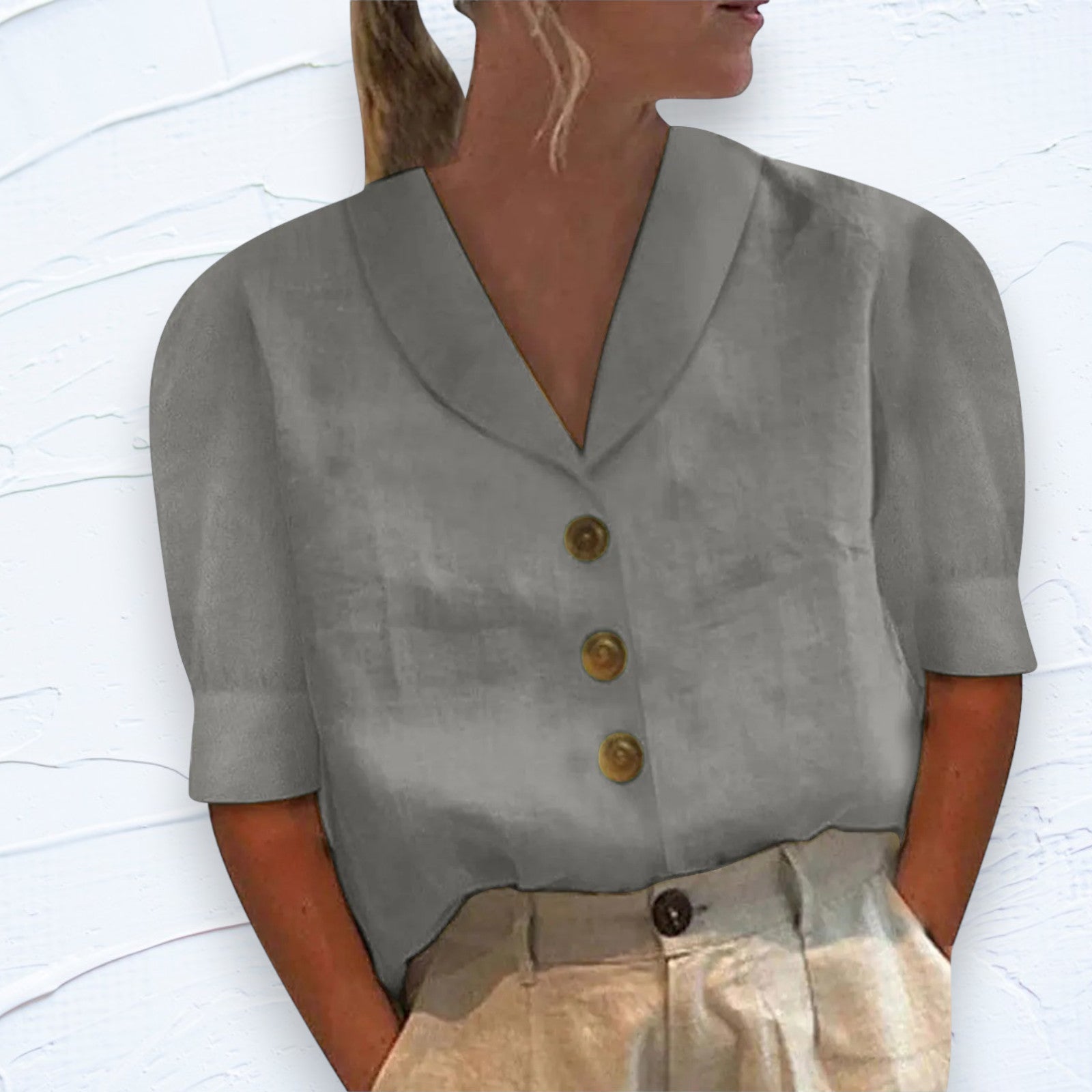 Luchtige blouse met vintage charme - Stephanie