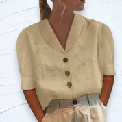 Luchtige blouse met vintage charme - Stephanie