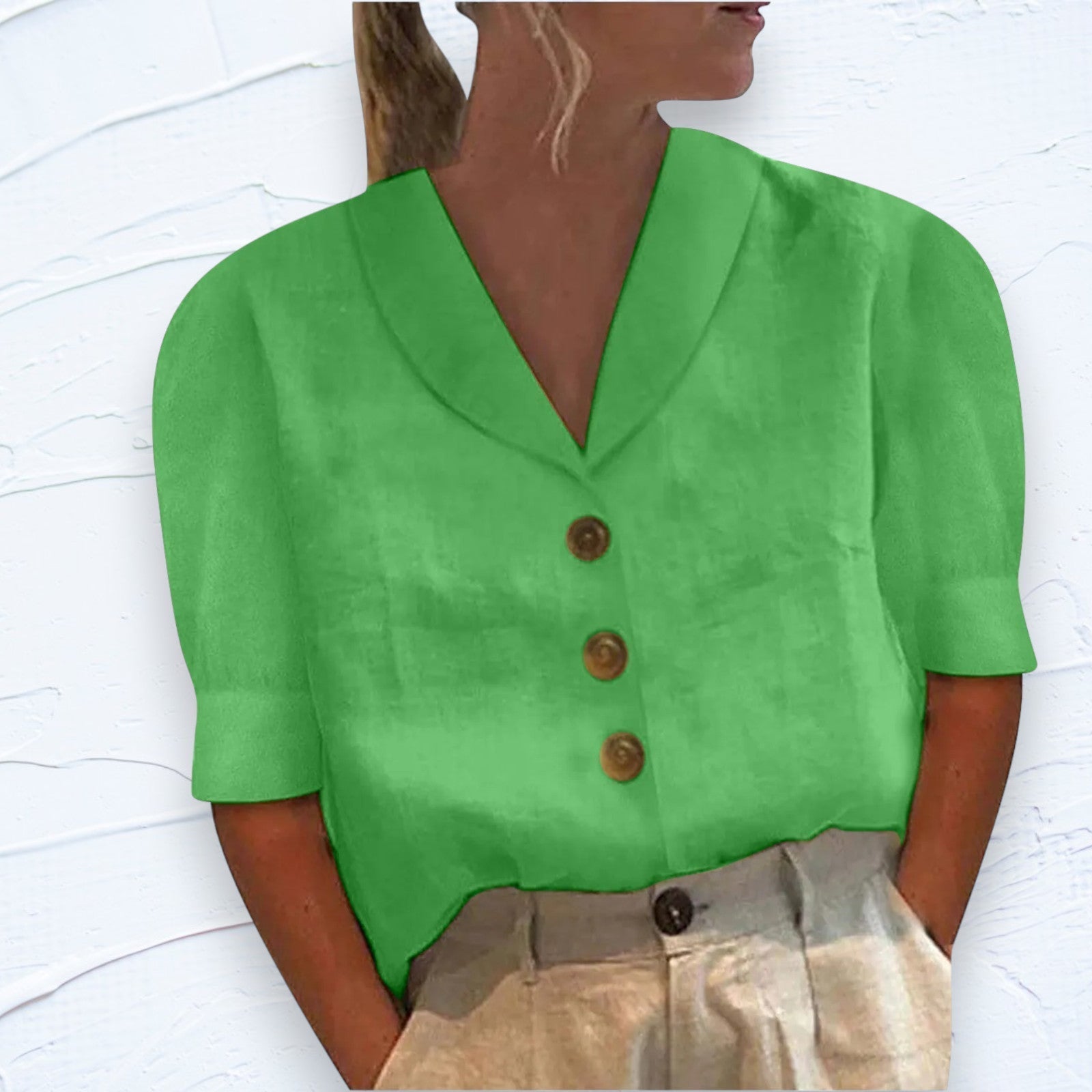 Luchtige blouse met vintage charme - Stephanie