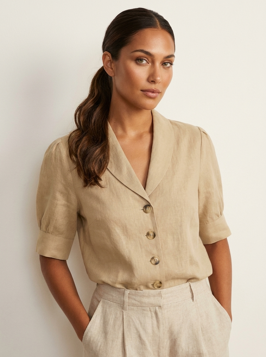 Luchtige blouse met vintage charme - Stephanie