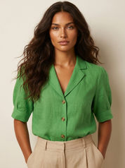Luchtige blouse met vintage charme - Stephanie