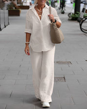 Luchtige blouse & pantalon set - Olivia