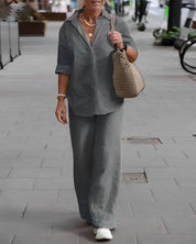 Luchtige blouse & pantalon set - Olivia