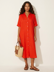 Luchtige blousejurk met knoopsluiting - Sophie