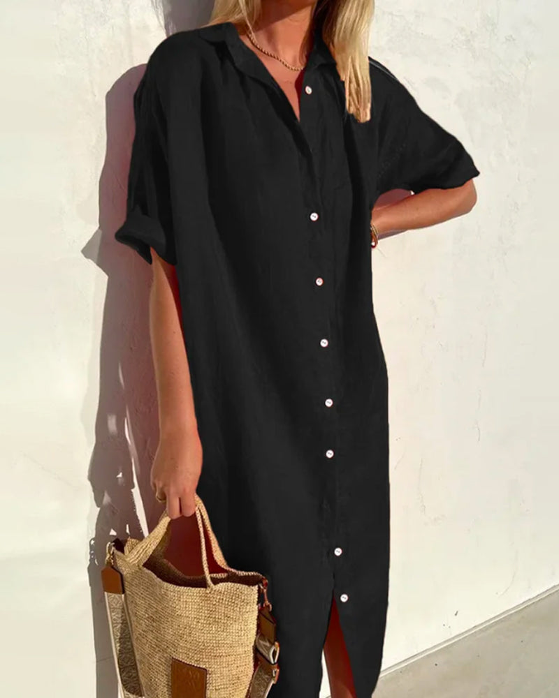 Luchtige blousejurk met knoopsluiting - Sophie