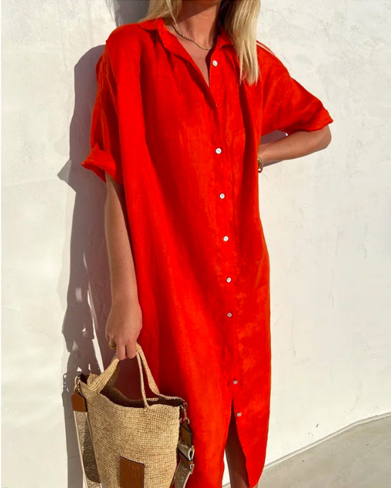 Luchtige blousejurk met knoopsluiting - Sophie