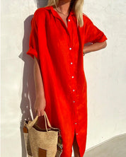 Luchtige blousejurk met knoopsluiting - Sophie