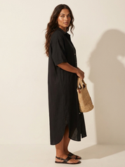 Luchtige blousejurk met knoopsluiting - Sophie