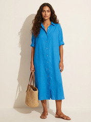 Luchtige blousejurk met knoopsluiting - Sophie