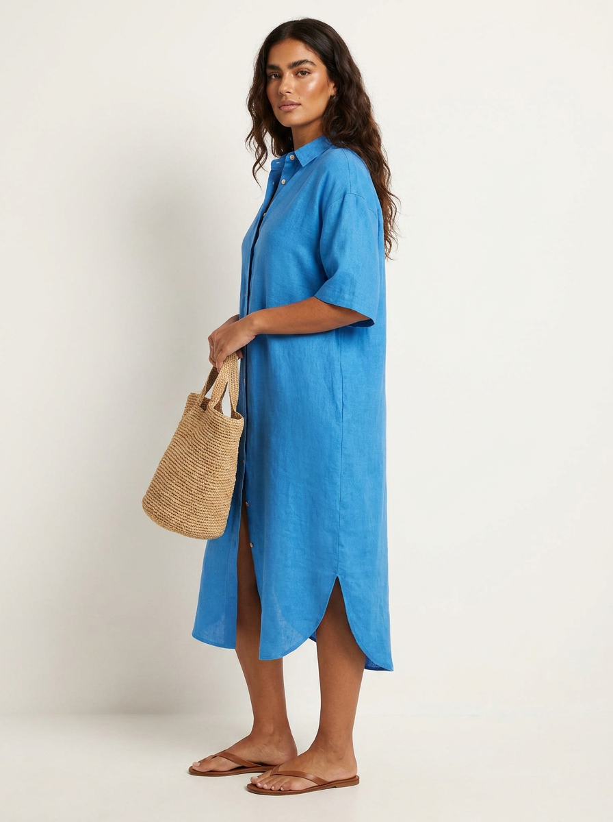 Luchtige blousejurk met knoopsluiting - Sophie