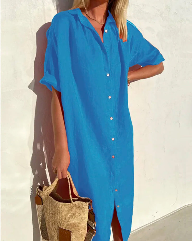 Luchtige blousejurk met knoopsluiting - Sophie