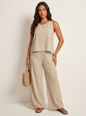 Luchtige dames set met kanten rugdetail - Sofia