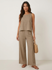 Luchtige dames set met kanten rugdetail - Sofia