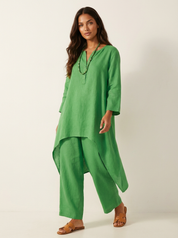 Luchtige dames set met wijde broek - Soraya