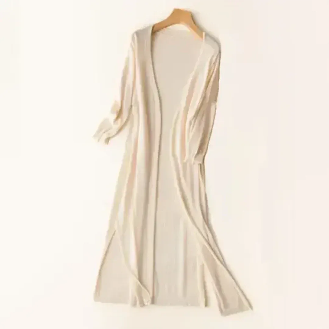 Lightweight long women’s cardigan