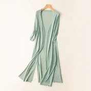 Luchtige lange damesvest