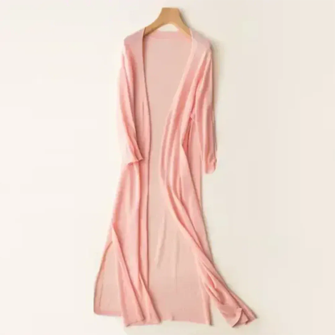 Lightweight long women’s cardigan