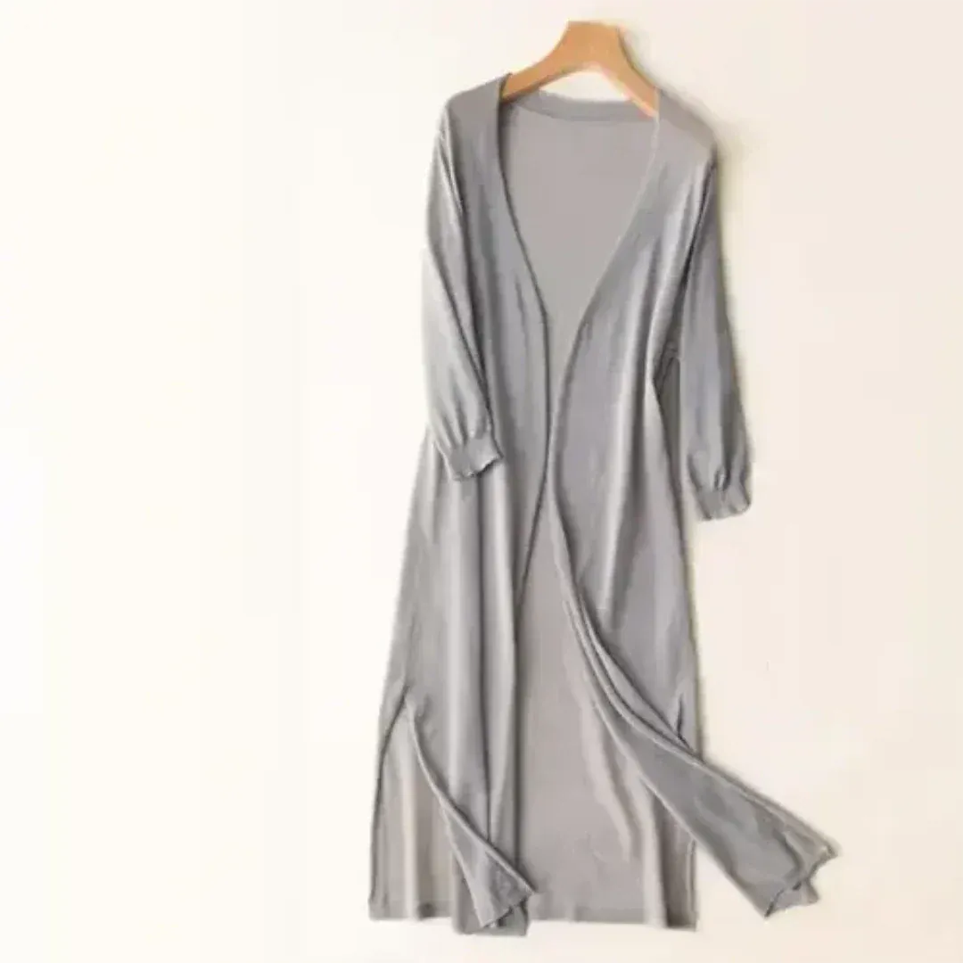 Lightweight long women’s cardigan