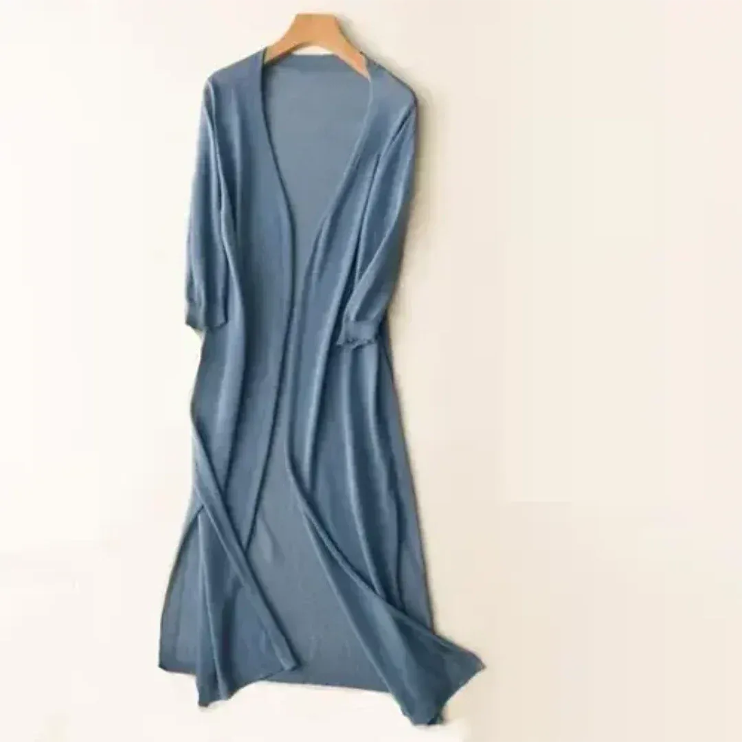 Lightweight long women’s cardigan