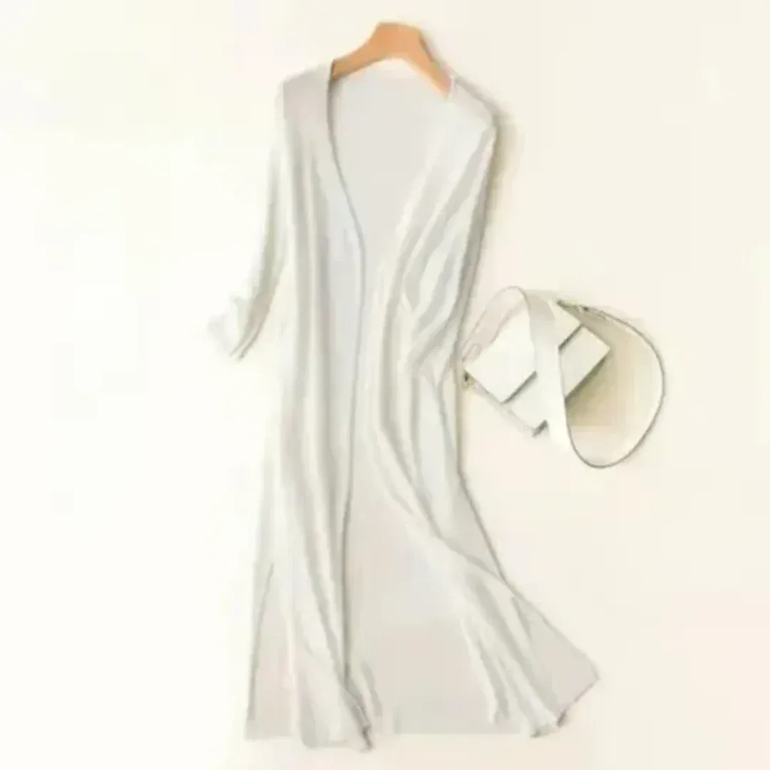 Lightweight long women’s cardigan