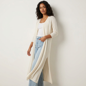 Luchtige lange damesvest