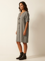 Luchtige linnenlook jurk - Fleur