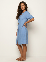 Luchtige linnenlook jurk - Fleur