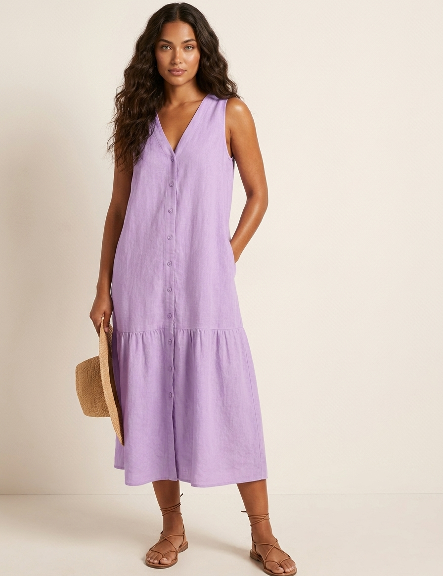 Airy beach dress with timeless charm - Sophie