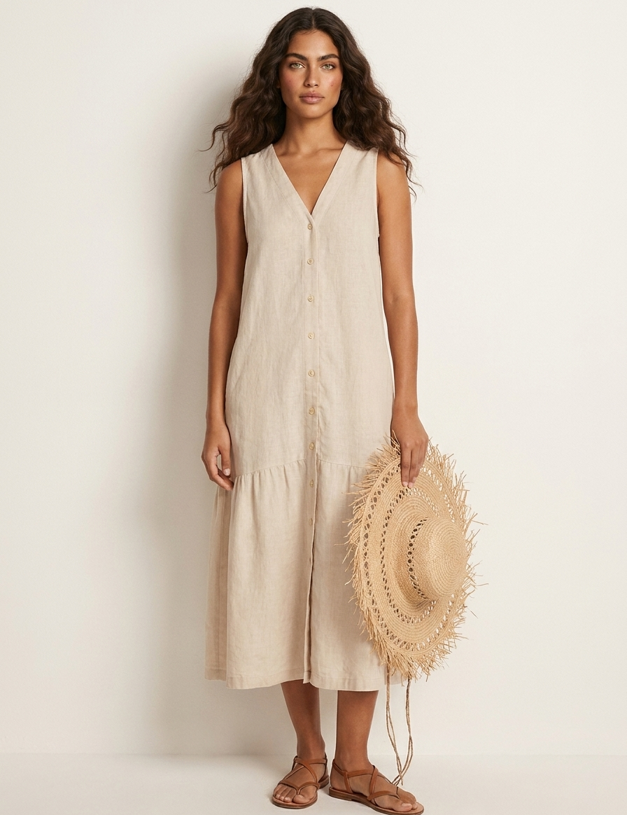 Airy beach dress with timeless charm - Sophie