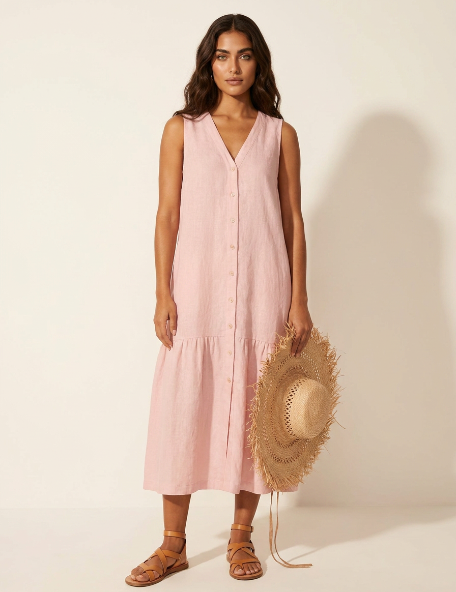 Airy beach dress with timeless charm - Sophie