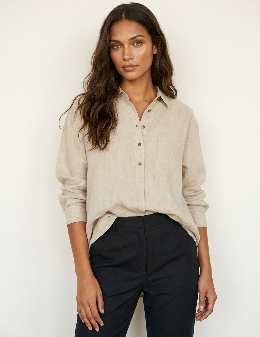 Lightweight oversized blouse - Fleur