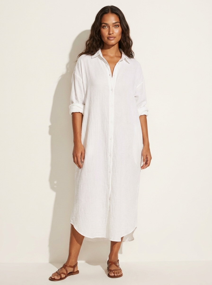 Luchtige oversized blousejurk - Nora