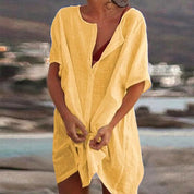 Luchtige strandtuniek met losse pasvorm - Mila