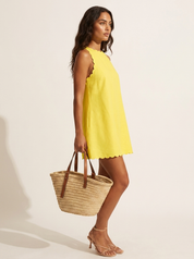 Luchtige zomerjurk met geschulpte hals - Mila