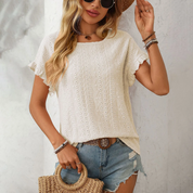 Luchtige broderie dames top – Solène