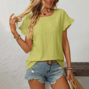 Luchtige broderie dames top – Solène