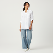 Luchtige casual damesblouse van zacht katoen