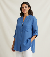 Luchtige casual damesblouse van zacht katoen