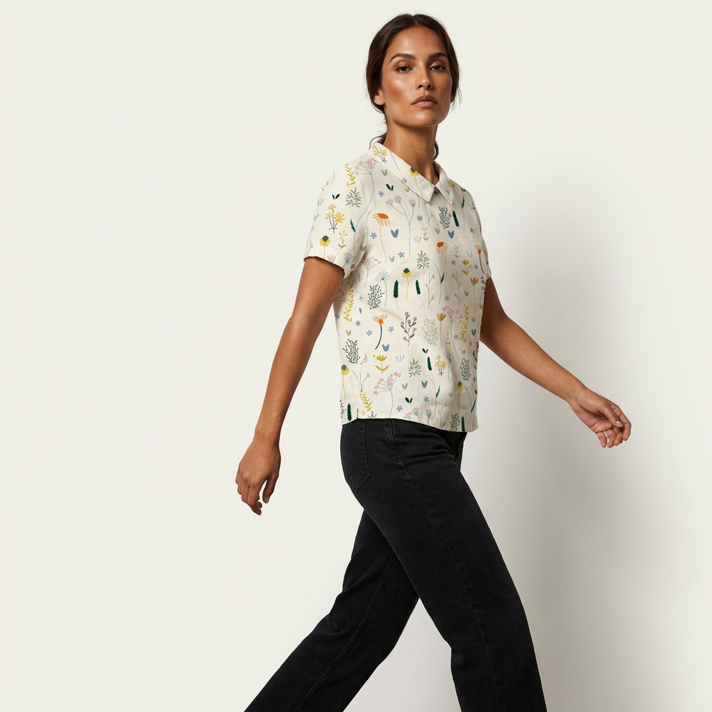 Luchtige dames blouse met bloemenprint – Elodie