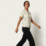 Luchtige dames blouse met bloemenprint – Elodie