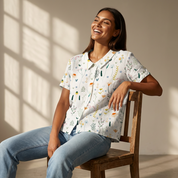 Luchtige dames blouse met bloemenprint – Elodie