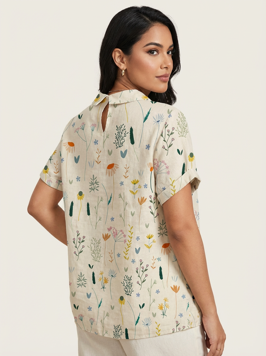 Luchtige dames blouse met bloemenprint – Elodie