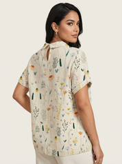 Luchtige dames blouse met bloemenprint – Elodie