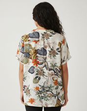 Luchtige dames blouse met botanische print - Katy