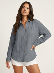 Luchtige dames blouse met knopen – Élise