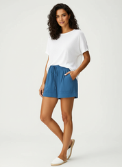 Luchtige dames short met elastische taille – Maya