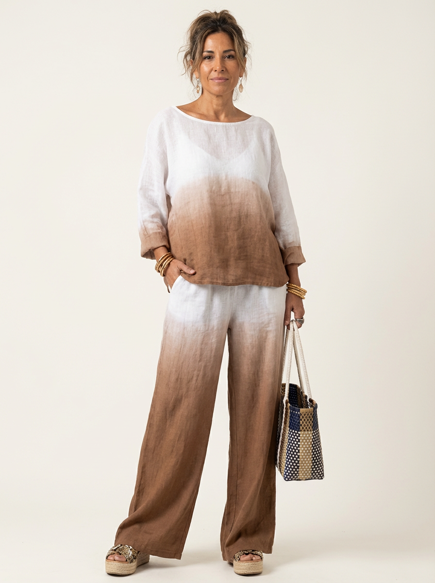Luchtige dames two-piece set – Lieke