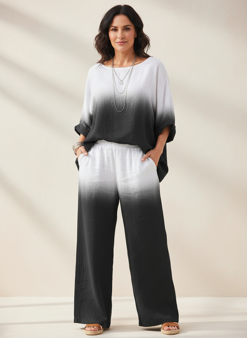 Luchtige dames two-piece set – Lieke