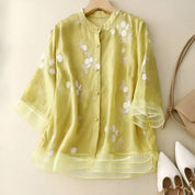 Luchtige geborduurde blouse dames – Emma